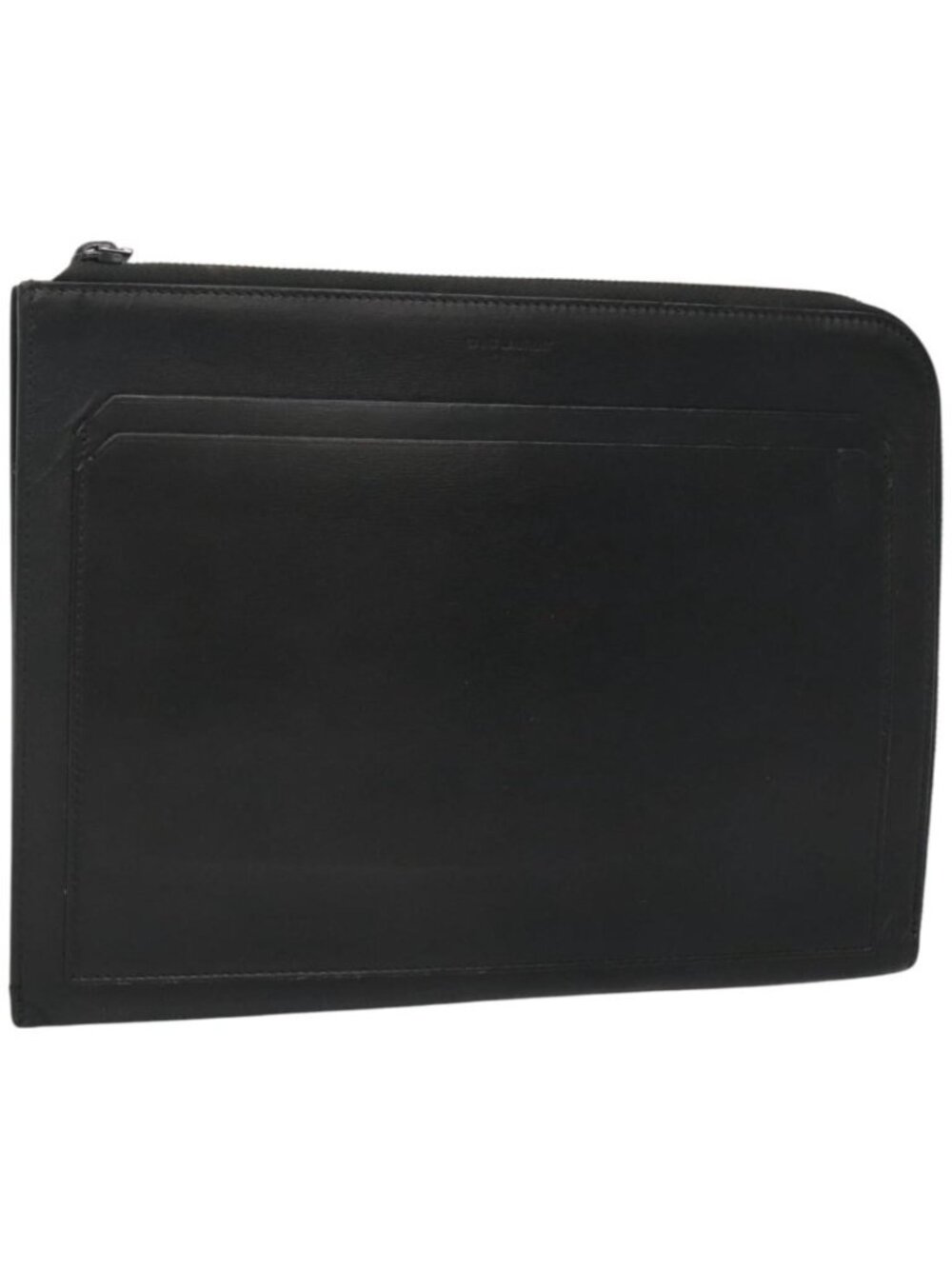 SAINT LAURENT Clutch Bag Leather Black